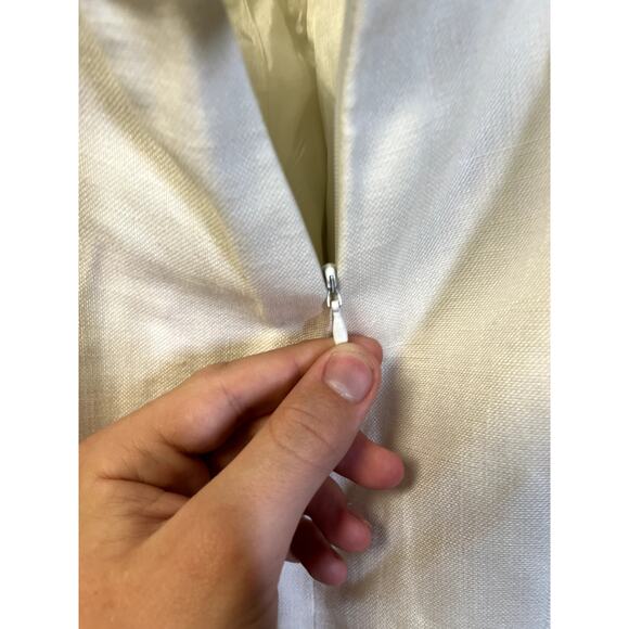 GIVENCHY NOUVELLE BOUTIQUE Classic High Rise Pencil Skirt in White Size 14 - Picture 4 of 11